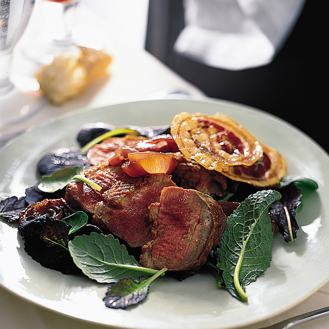 Roast Duck Breast Recipes
 Pan Roasted Duck Breasts with ions and Crisp Pancetta