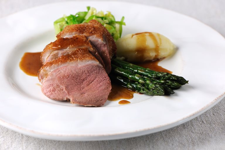 Roast Duck Breast Recipes
 Roast Duck Breast with asparagus Recipe Great British Chefs