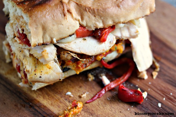 Roasted Chicken Sandwich
 Grilled Smoked Chicken Sandwich with Roasted Red Peppers