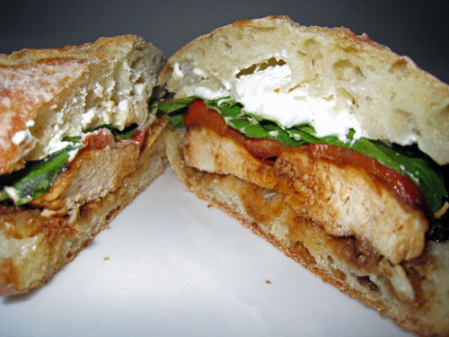 Roasted Chicken Sandwich
 Balsamic Glazed Chicken Sandwich with Roasted Red Peppers