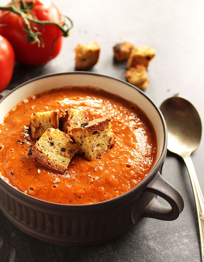 Roasted Red Pepper And Tomato Soup
 Healing Roasted Tomato and Red Pepper Soup Robust Recipes