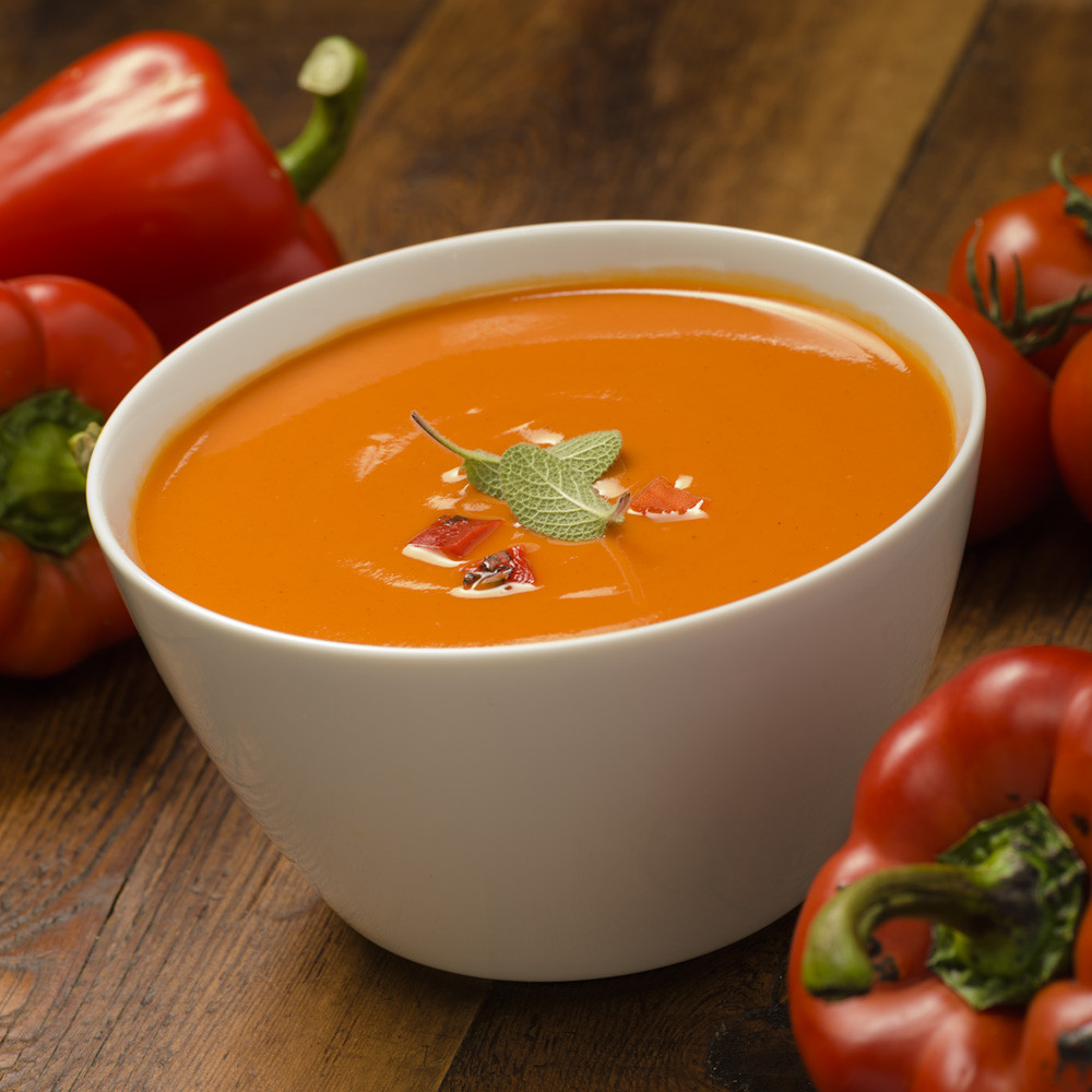 Roasted Red Pepper And Tomato Soup
 Organic Roasted Red Pepper & Tomato Soup 32oz