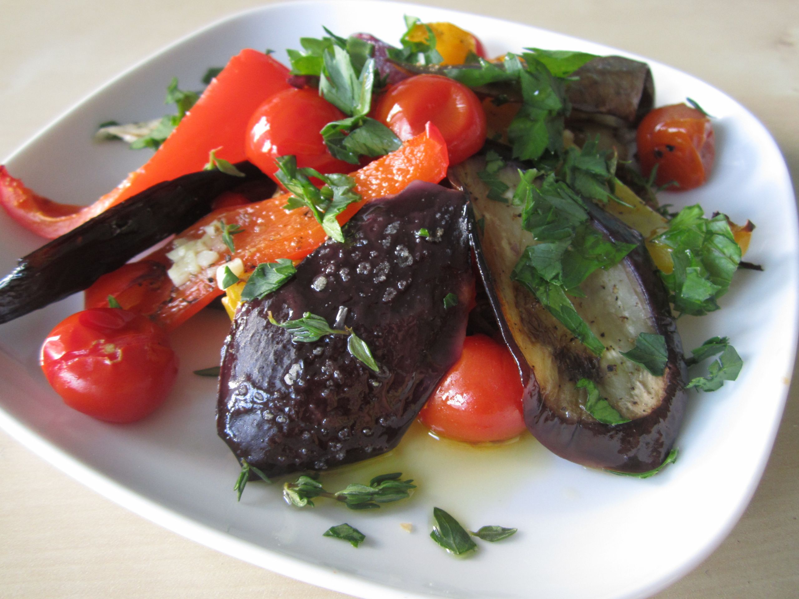 Roasted Summer Vegetables
 Feast with Five Roasted Summer Ve ables