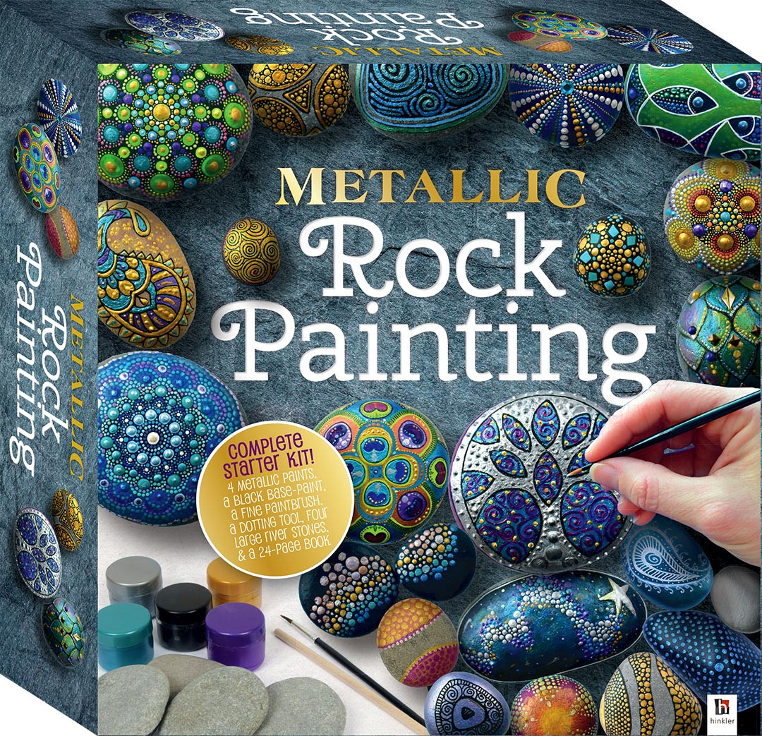 Rock Crafts For Adults
 Metallic Rock Painting Box Set Rock Painting Art