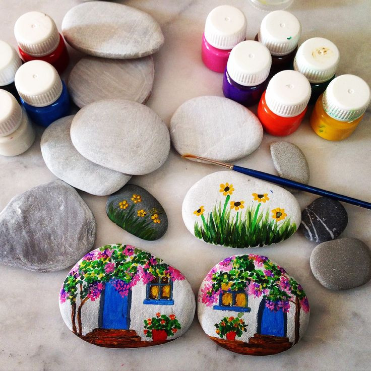 Rock Crafts For Adults
 2463 best Rock Painting images on Pinterest