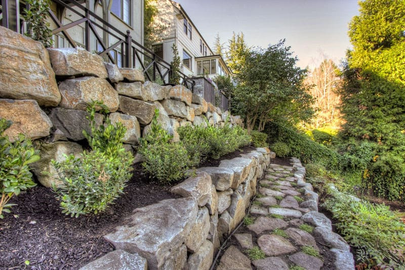 Rock Terrace Landscape
 How To Turn A Steep Backyard Into A Terraced Garden