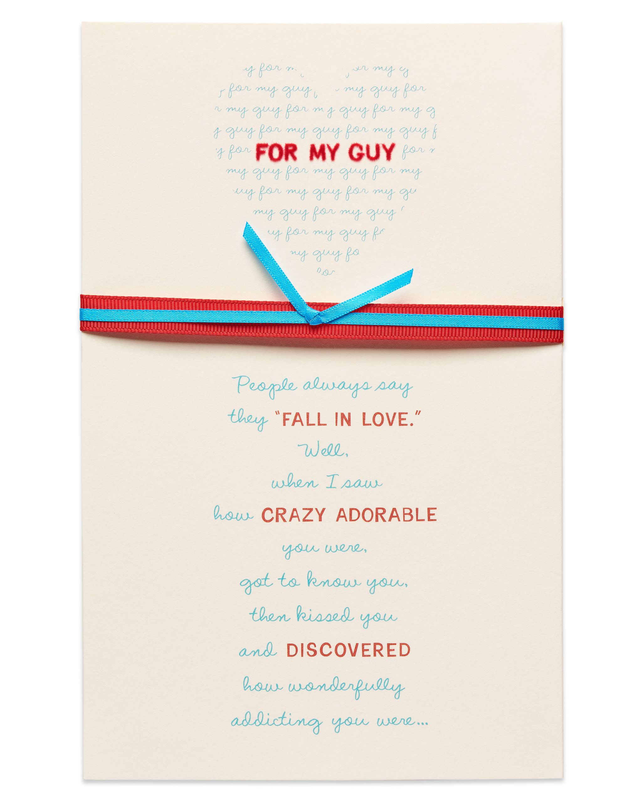 Romantic Birthday Cards For Him
 American Greetings My Guy Romantic Birthday Card for Him
