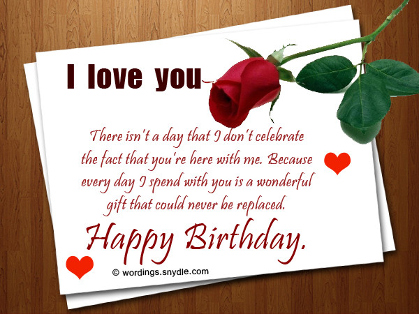 Romantic Birthday Cards For Him
 Romantic Birthday Wishes And Messages – Wordings and Messages