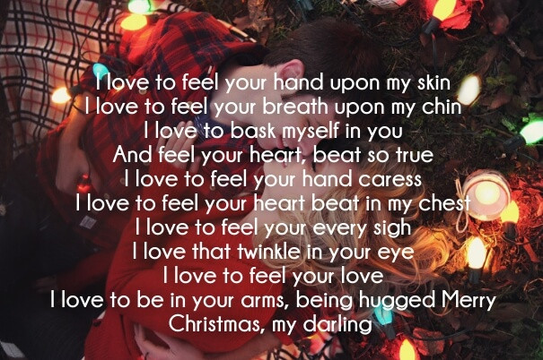 Romantic Christmas Quotes
 25 Merry Christmas Love Poems for Her and Him