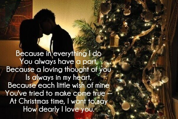 Romantic Christmas Quotes
 25 Merry Christmas Love Poems for Her and Him