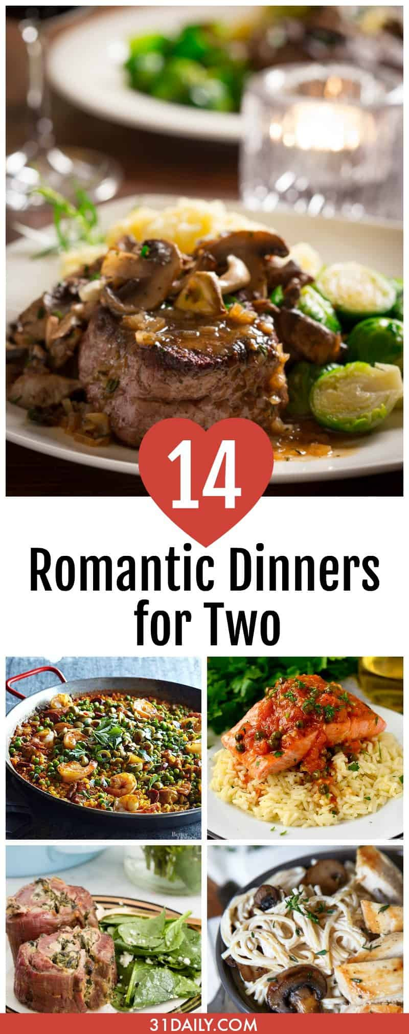 Romantic Dinner Recipe For Two
 14 Romantic Dinner Recipes for Two 31 Daily