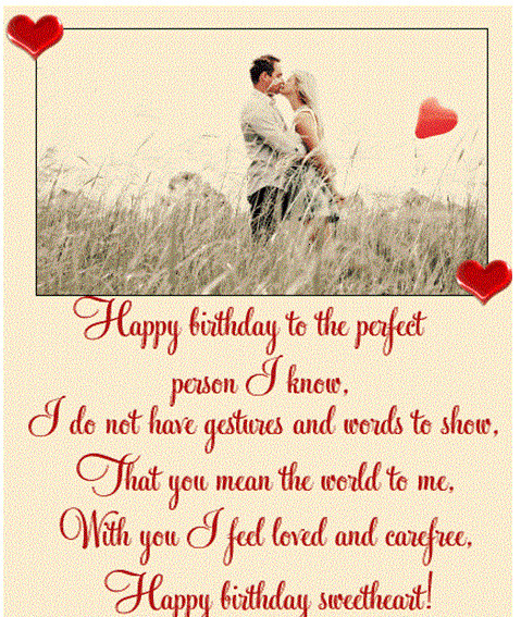 Romantic Happy Birthday Quotes For Husband
 Happy Birthday Romantic for Girlfriend Boyfriend