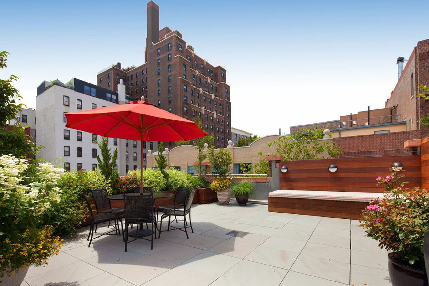 Rooftop Terrace Landscape
 Brooklyn NYC Backyard Patio and Rooftop Terrace Garden