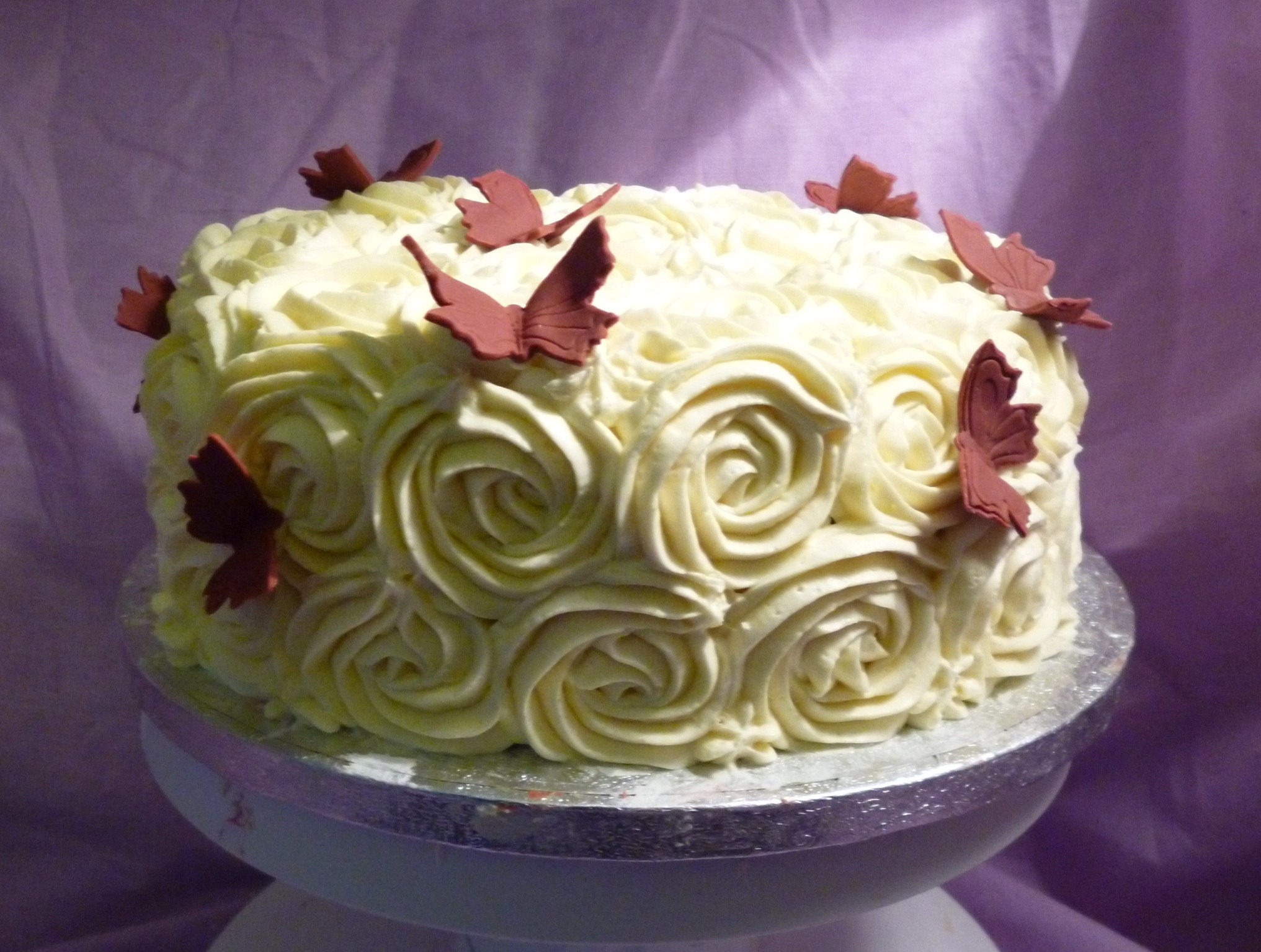Rose Birthday Cake
 Buttercream Roses Birthday Cake CakeCentral