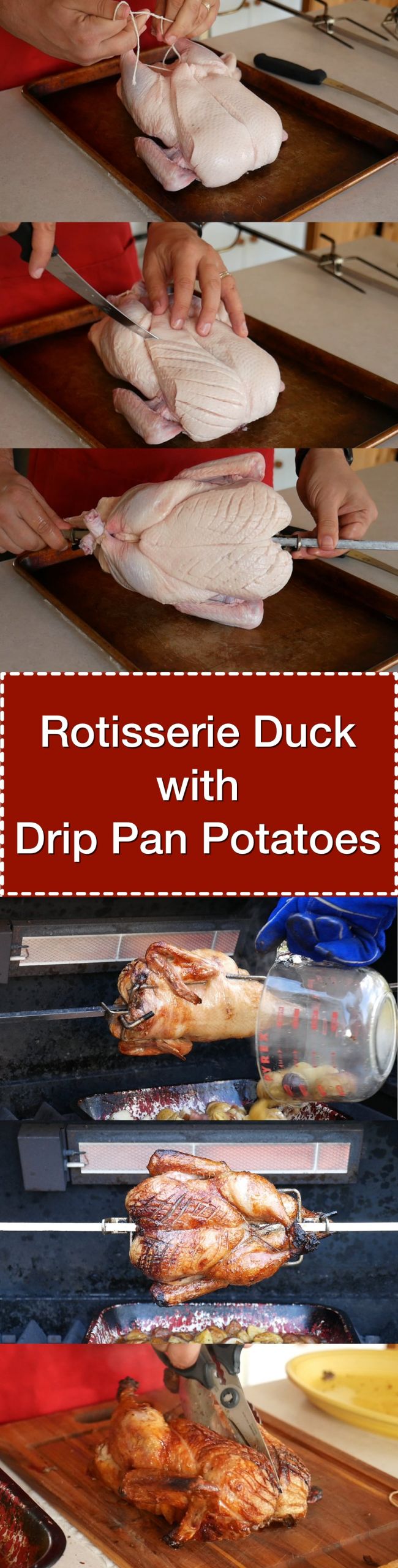 Rotisserie Duck Recipes
 Rotisserie Duck With Drip Pan Potatoes Dad Cooks Dinner