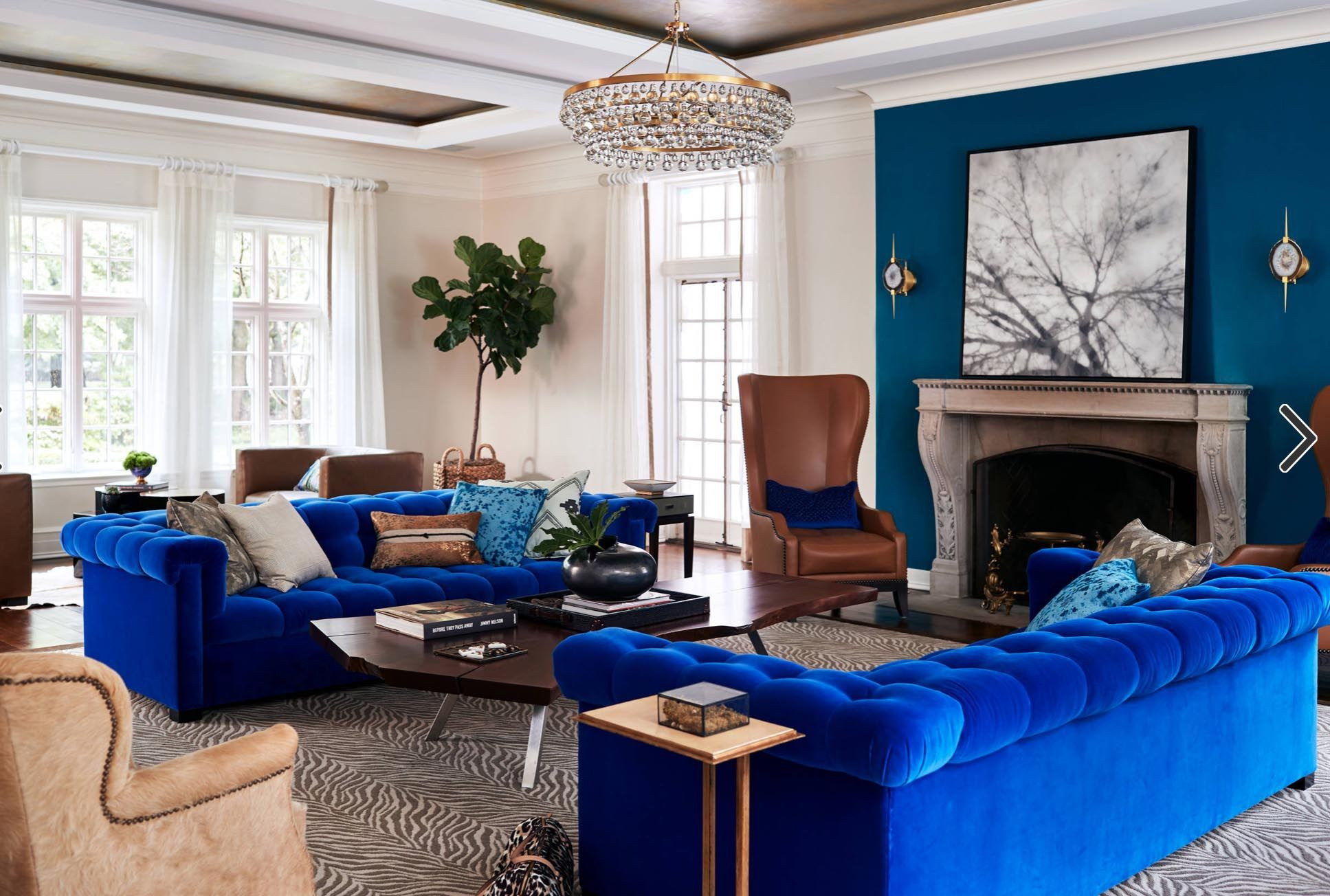 Royal Blue Living Room Ideas
 Pin on Formal living rooms