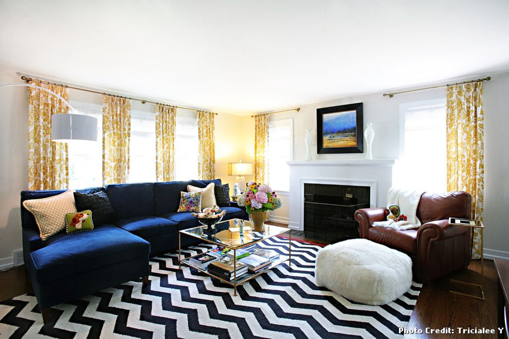 Royal Blue Living Room Ideas
 Rugs at Tar with Transitional Living Room and Royal