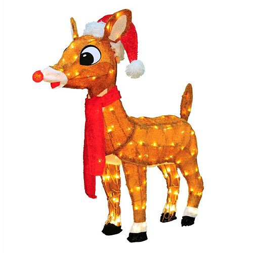 Rudolph Outdoor Christmas Decorations
 Rudolph 32 in Pre Lit Christmas Decor Indoor & Outdoor