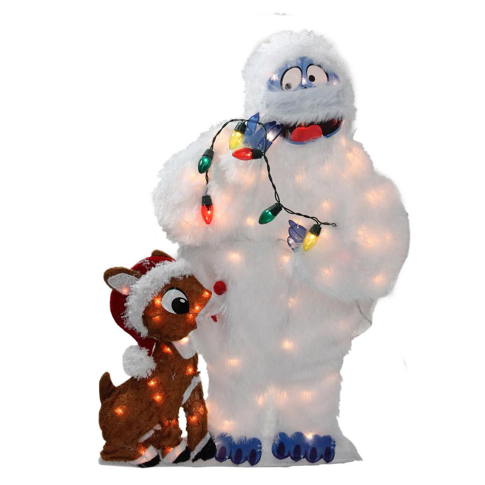 Rudolph Outdoor Christmas Decorations
 Home Accents Holiday 32 in 80 Light LED Animated Tinsel