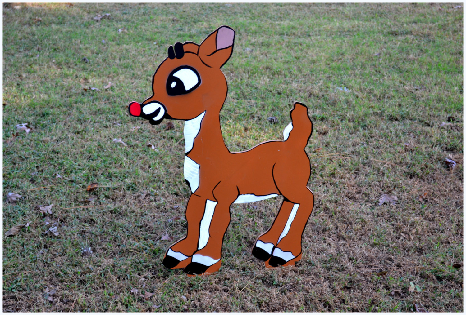 Rudolph Outdoor Christmas Decorations
 Rudolph Yard Art Outdoor Christmas Decoration by PricklyPaw