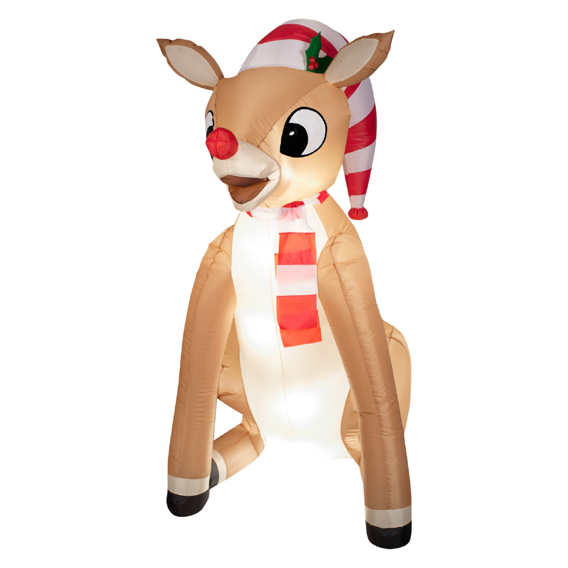 Rudolph Outdoor Christmas Decorations
 Rudolph Christmas Outdoor Decorations with Scarf Airblown