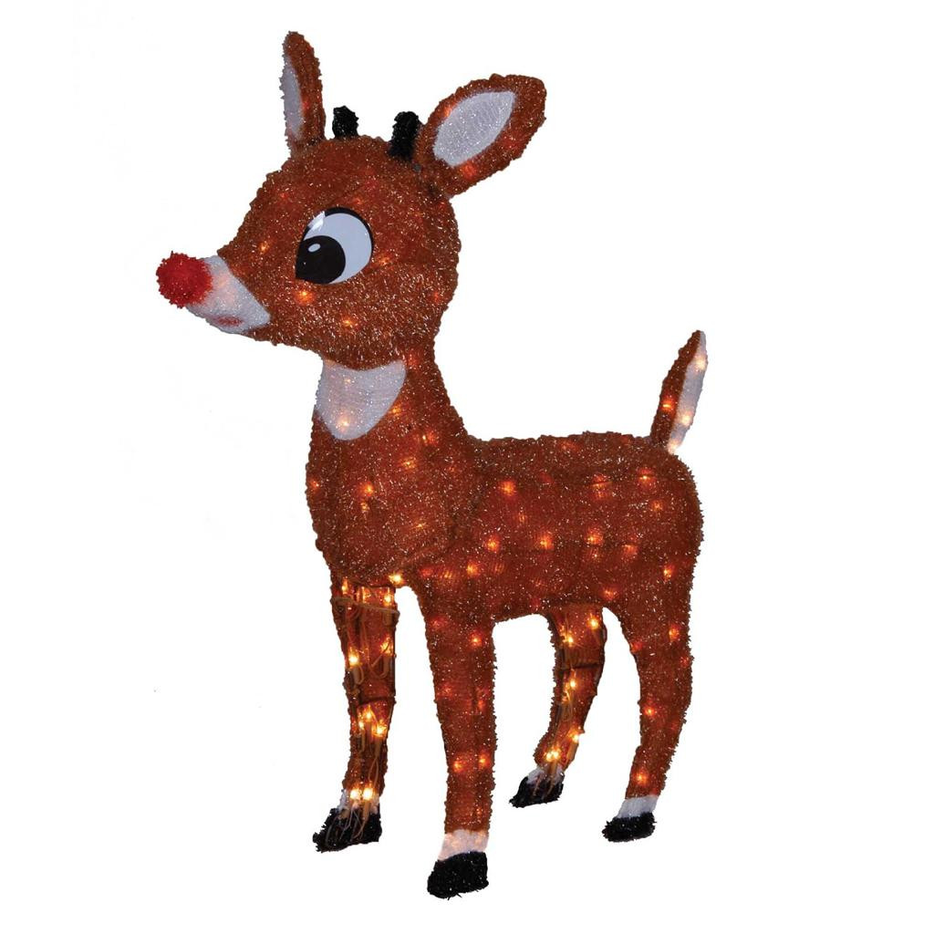 Rudolph Outdoor Christmas Decorations
 RUDOLPH THE RED NOSED REINDEER & FRIENDS Tinsel Outdoor