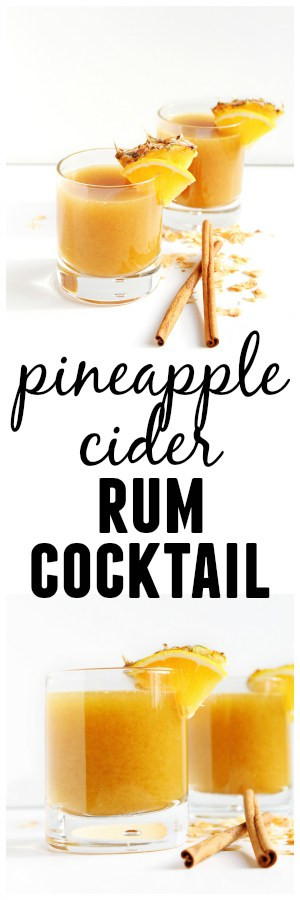 Rum Drinks For Fall
 Pineapple cider rum cocktail