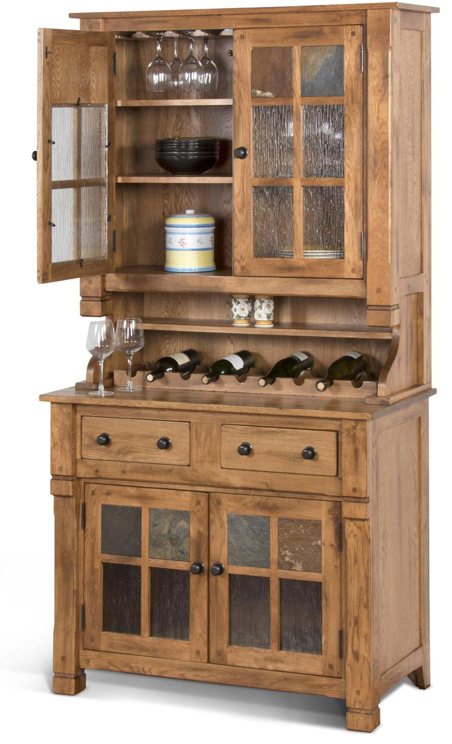 Rustic Kitchen Buffets
 Rustic Oak Hutch and Buffet Oak Hutch and Buffet China