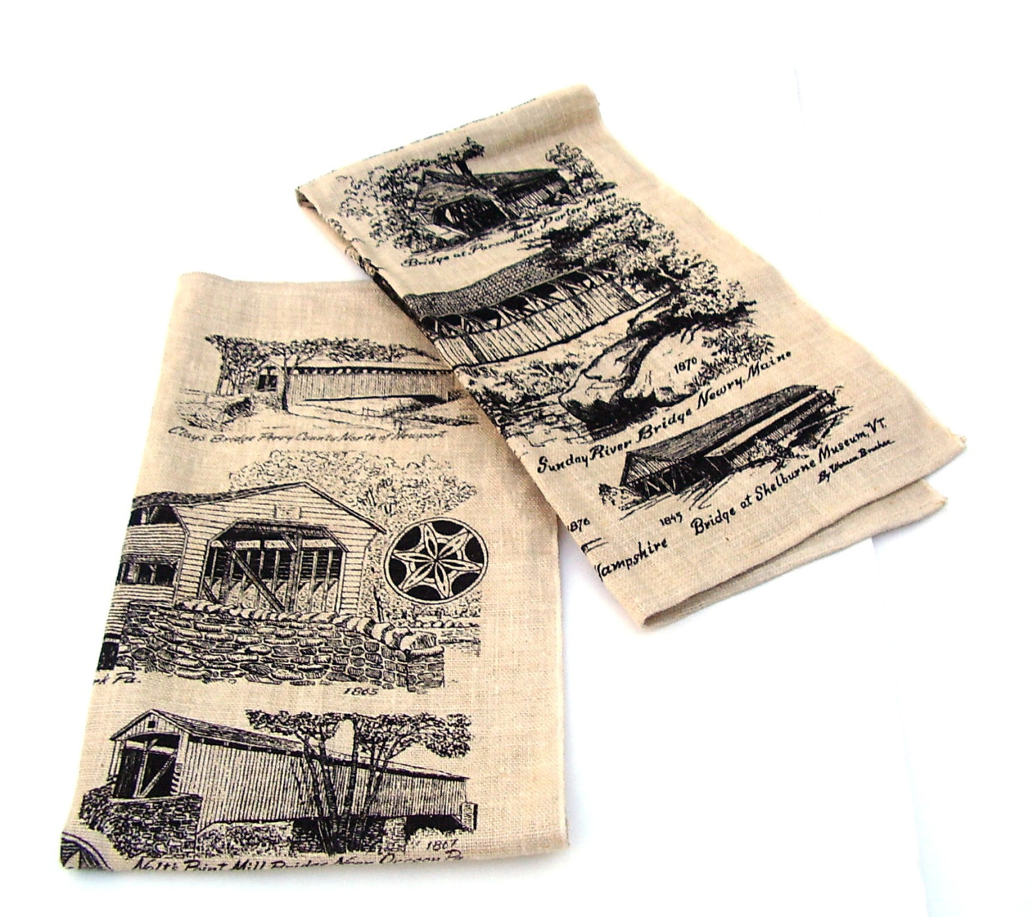Rustic Kitchen Towels
 Vintage Tea Towels Rustic Farmhouse Kitchen by OceansideCastle