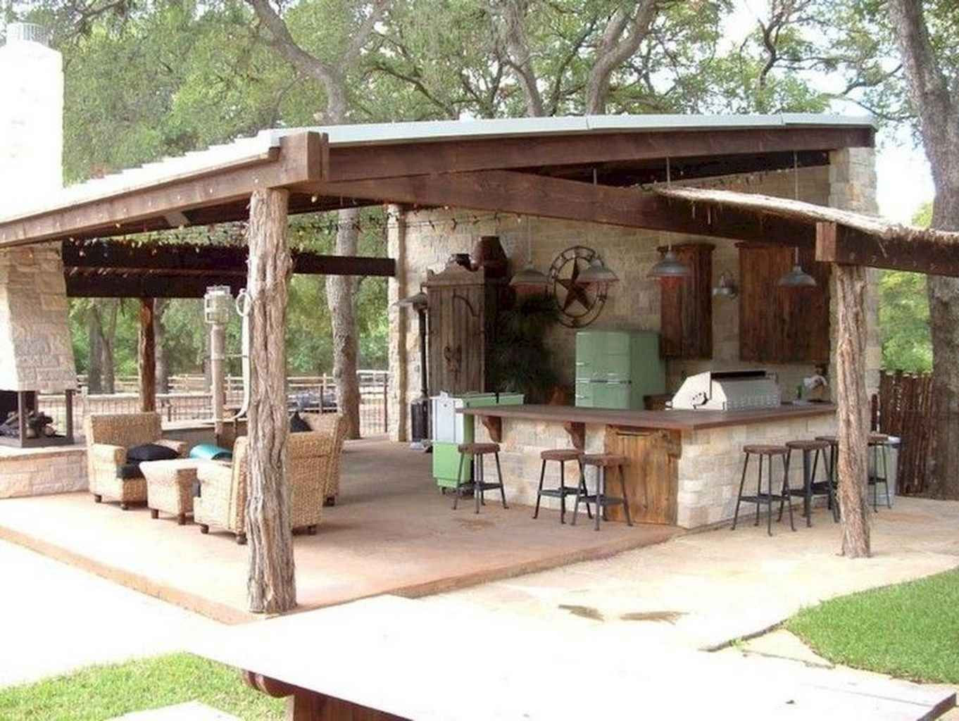 Rustic Outdoor Kitchen
 95 Incredible Outdoor Kitchen Design Ideas for Summer