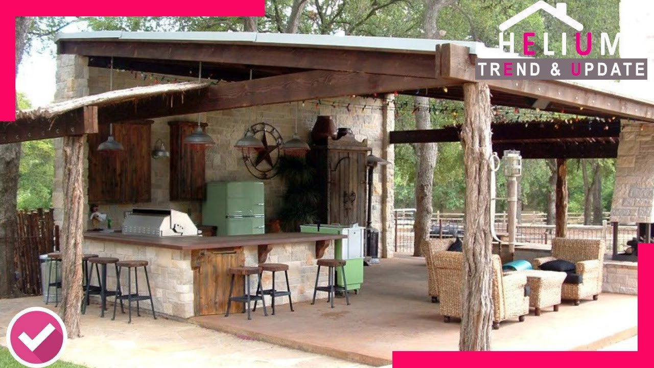 Rustic Outdoor Kitchen
 BEST COLLECTION 40 Rustic Outdoor Kitchen Ideas That