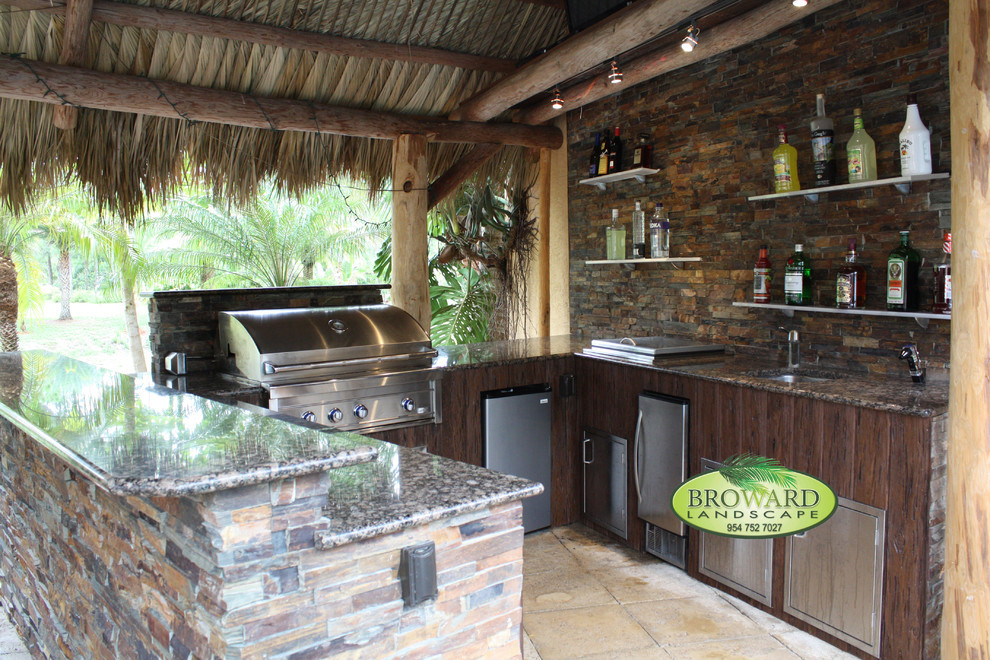 Rustic Outdoor Kitchen
 10 Custom outdoor kitchen Designs