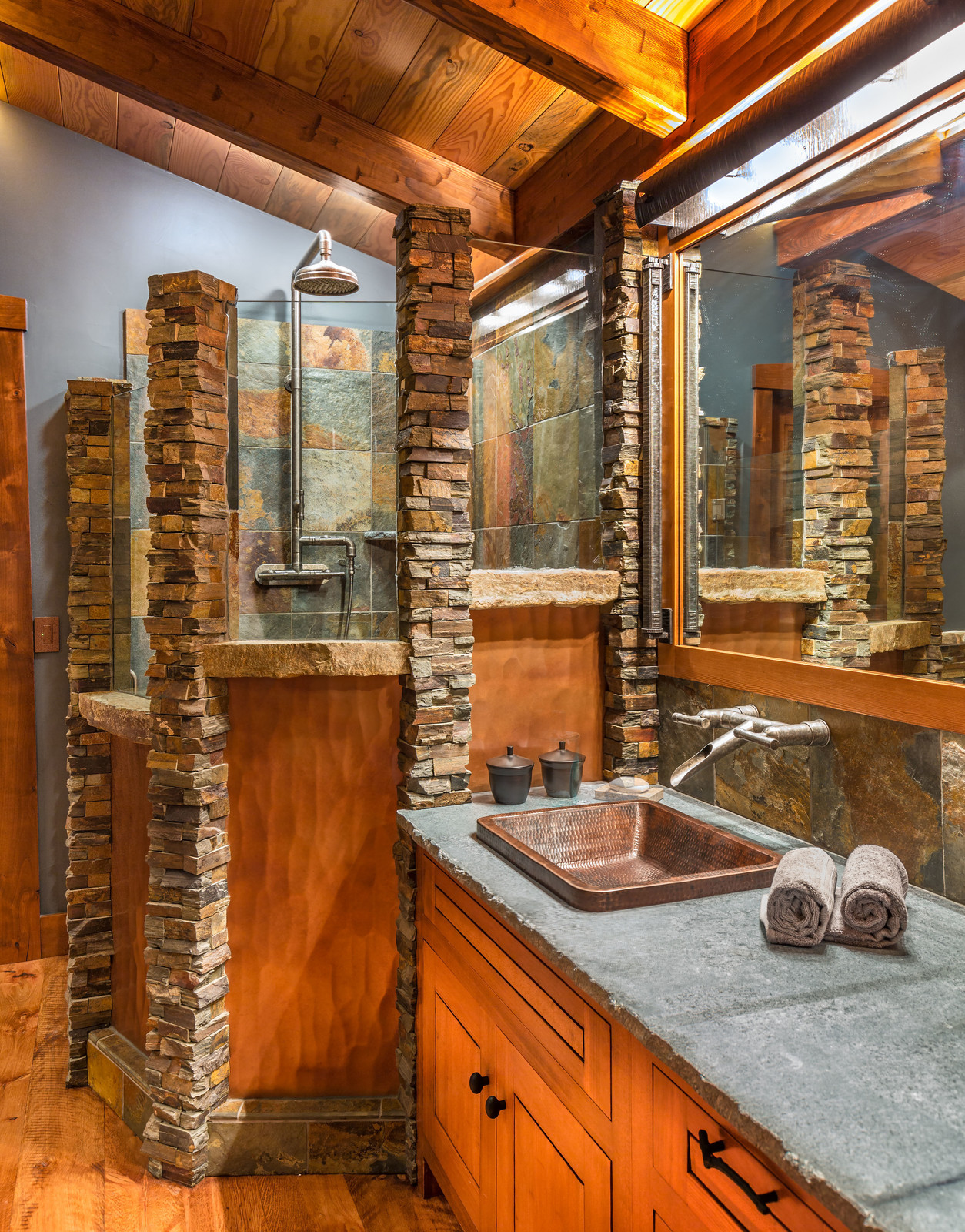 Rustic Small Bathroom
 16 Fantastic Rustic Bathroom Designs That Will Take Your