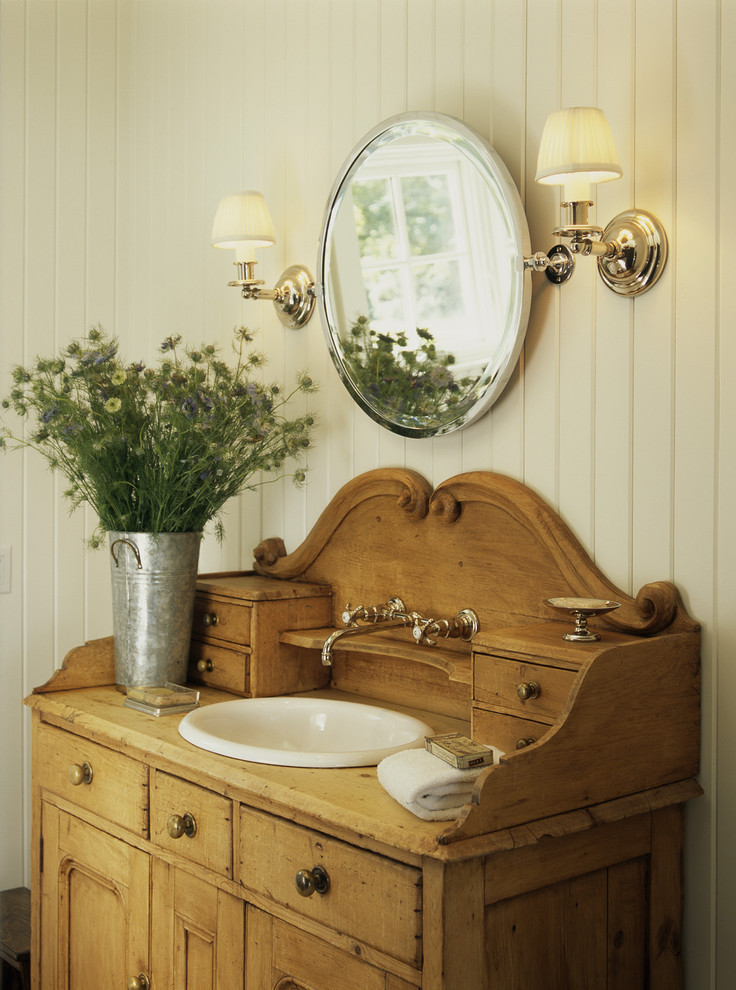 Rustic White Bathroom Vanity
 Stylish and Space Efficient Bathroom Vanity Cabinet Ideas
