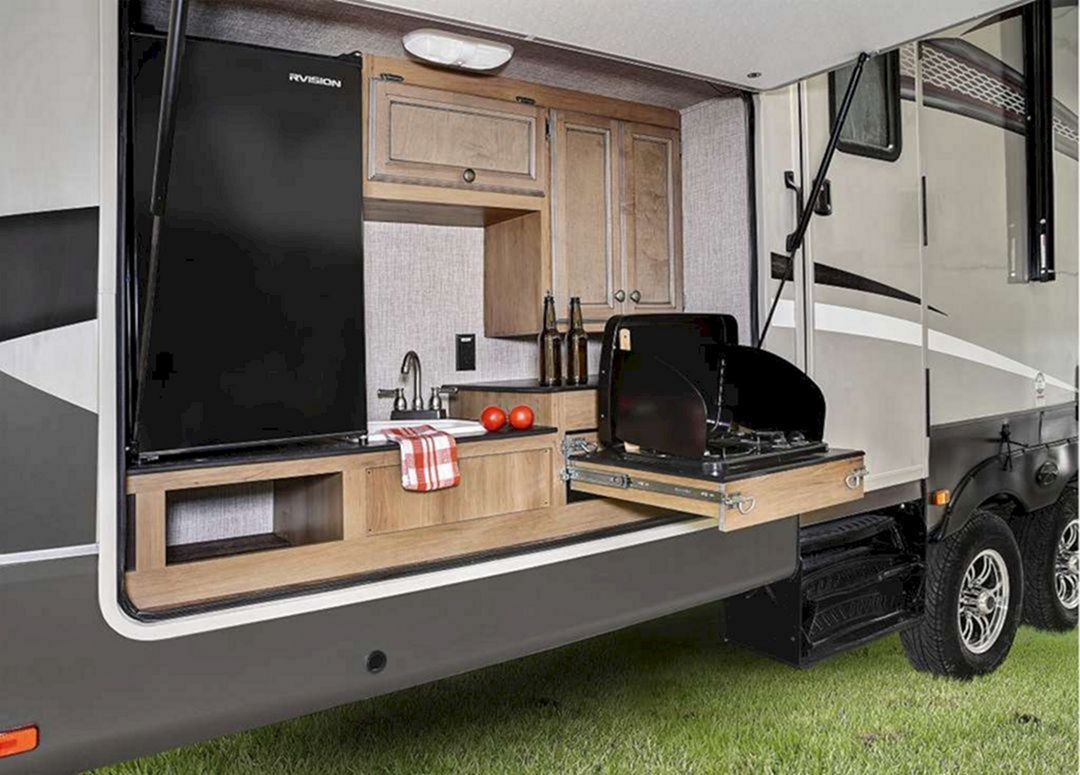 Rv Outdoor Kitchen Ideas
 33 fortable RV Camper Outdoor Kitchen Ideas For Cozy