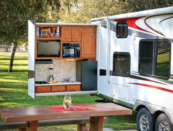 Rv Outdoor Kitchen Ideas
 Camper Travel Trailer with Outdoor Kitchen