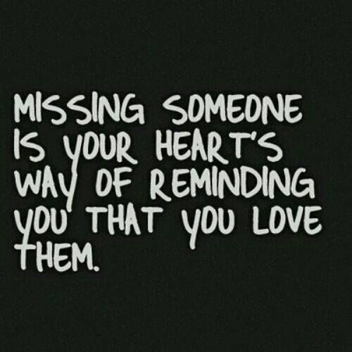 Sad Missing Someone Quotes
 missing someone is your hearts way of reminding you that