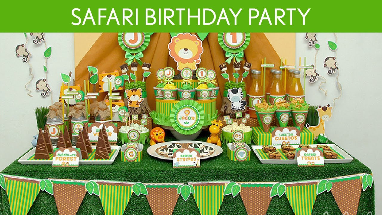 Safari Birthday Decorations
 Safari Birthday Party Ideas Safari B47