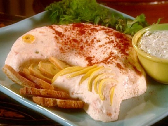 Salmon Mousse Mold
 Smoked or Poached Salmon Mousse with Dill Sauce