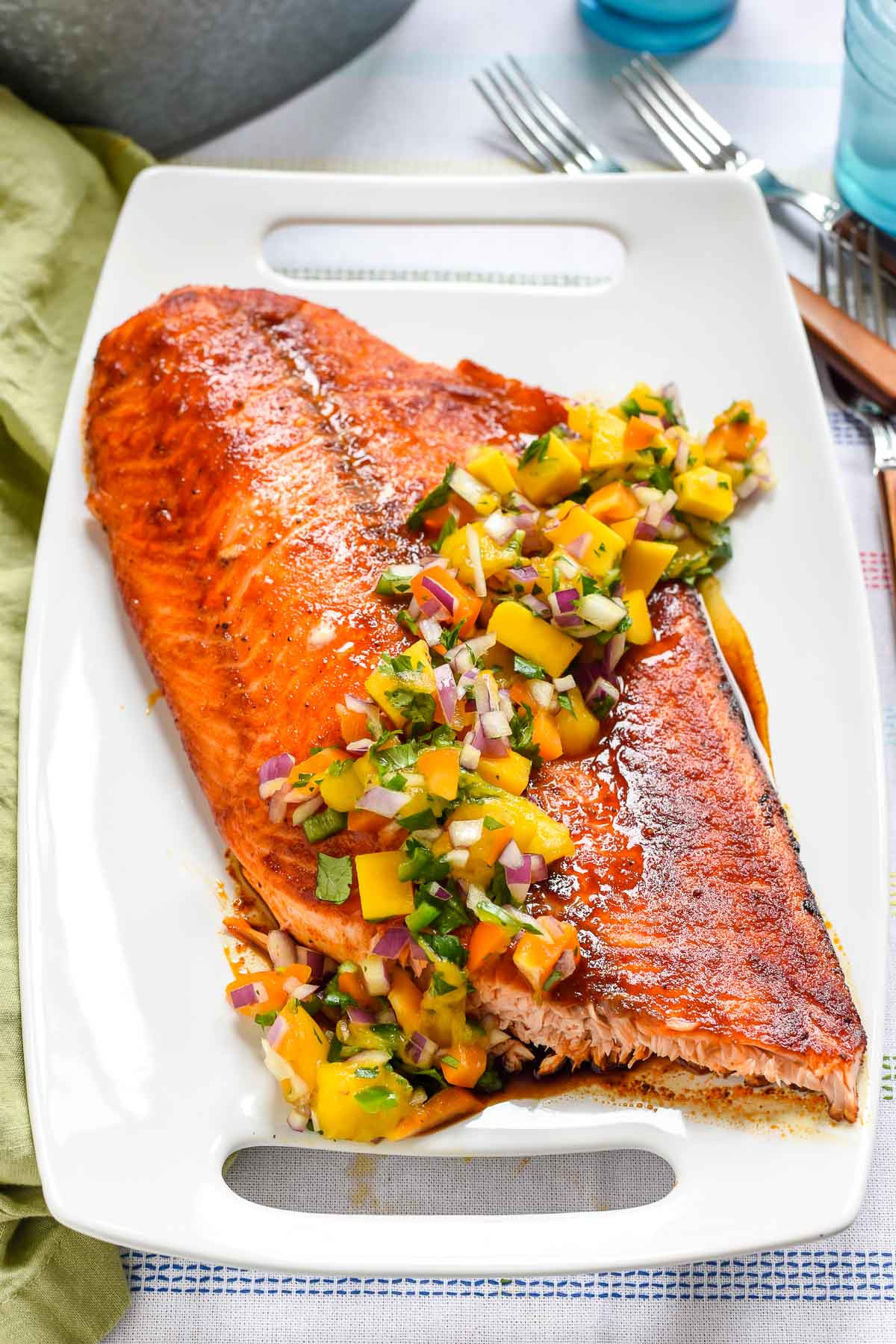 Salmon With Mango Salsa Recipes
 Salmon with Mango Salsa Baked or Grilled