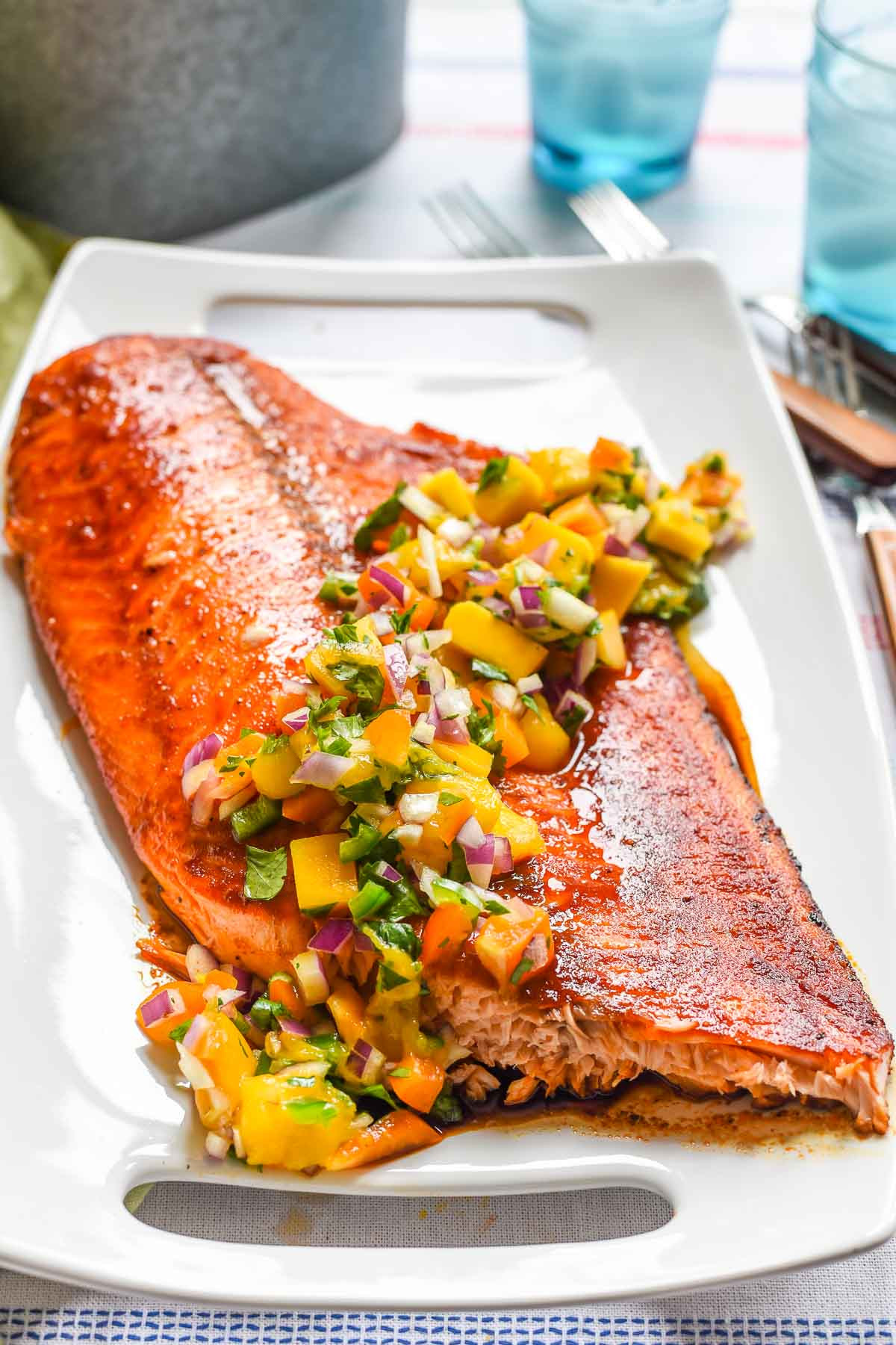 Salmon With Mango Salsa Recipes
 Salmon with Mango Salsa Baked or Grilled