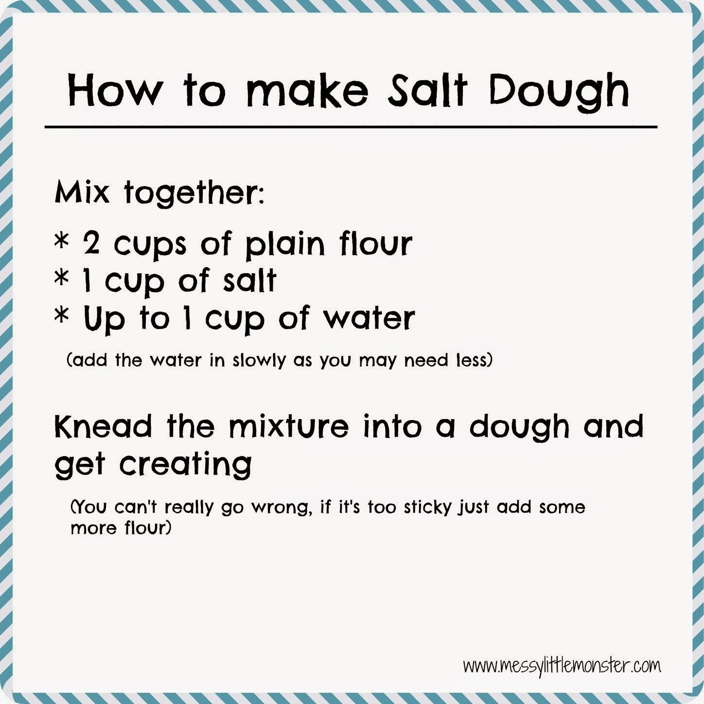 Salt Dough Recipes For Kids
 How to make salt dough Easy salt dough recipe and craft