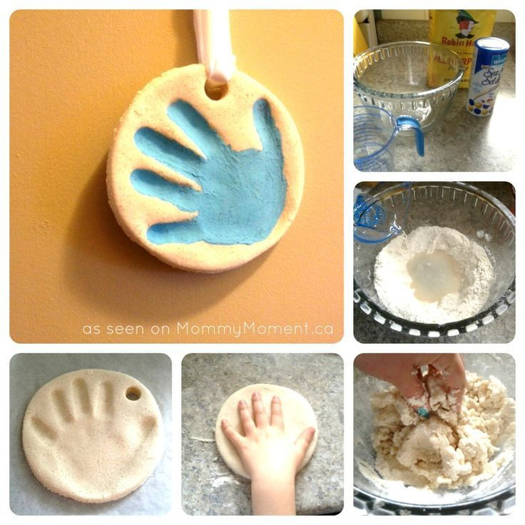 Salt Dough Recipes For Kids
 Diy salt dough handprint ornament Recipe