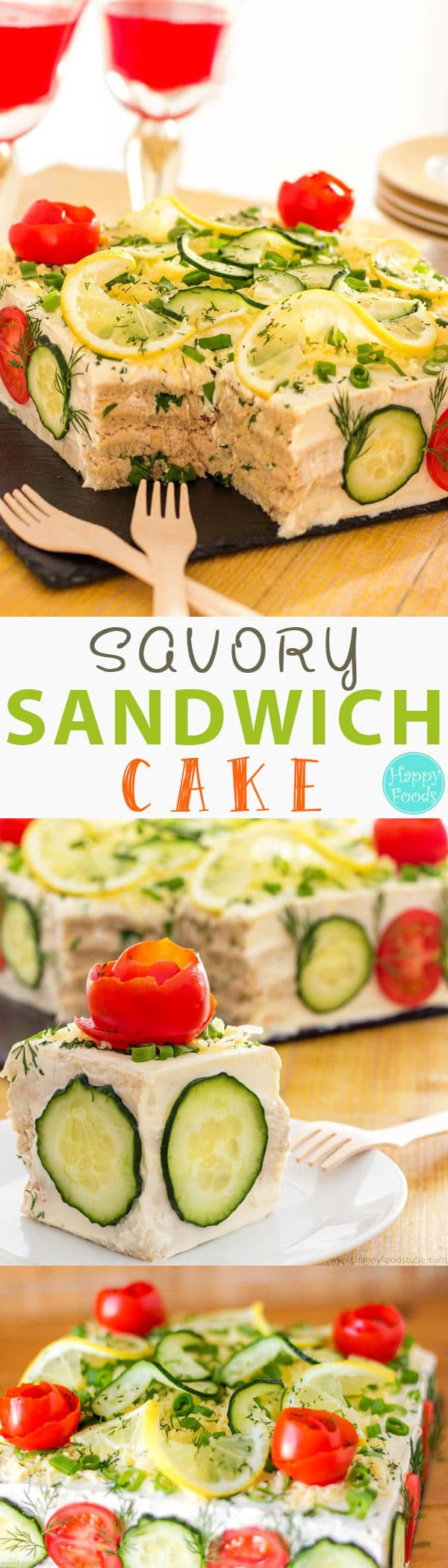 Sandwich Cake Recipes
 Savory Tuna Sandwich Cake Smörgåstårta Happy Foods Tube