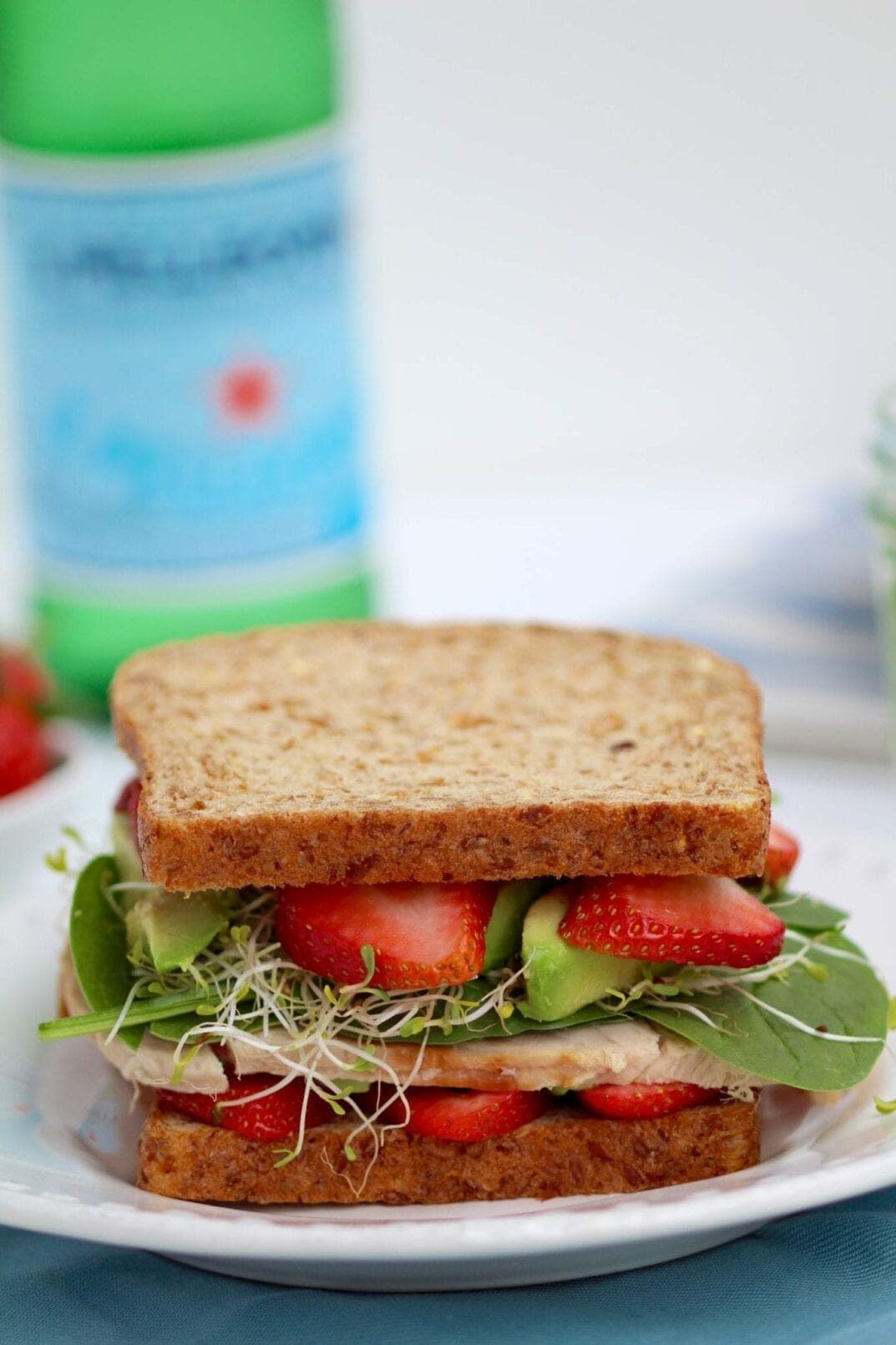Sandwich Ideas For Dinner
 healthy lunch strawberry spinach sandwich