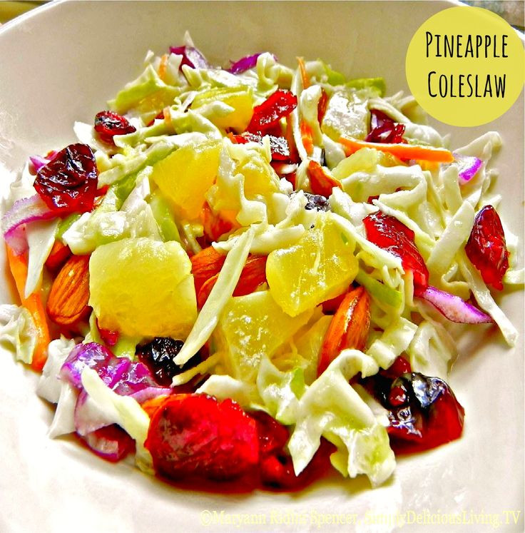 Sandwich Side Dishes
 This simply delicious "Pineapple Coleslaw" is light tangy