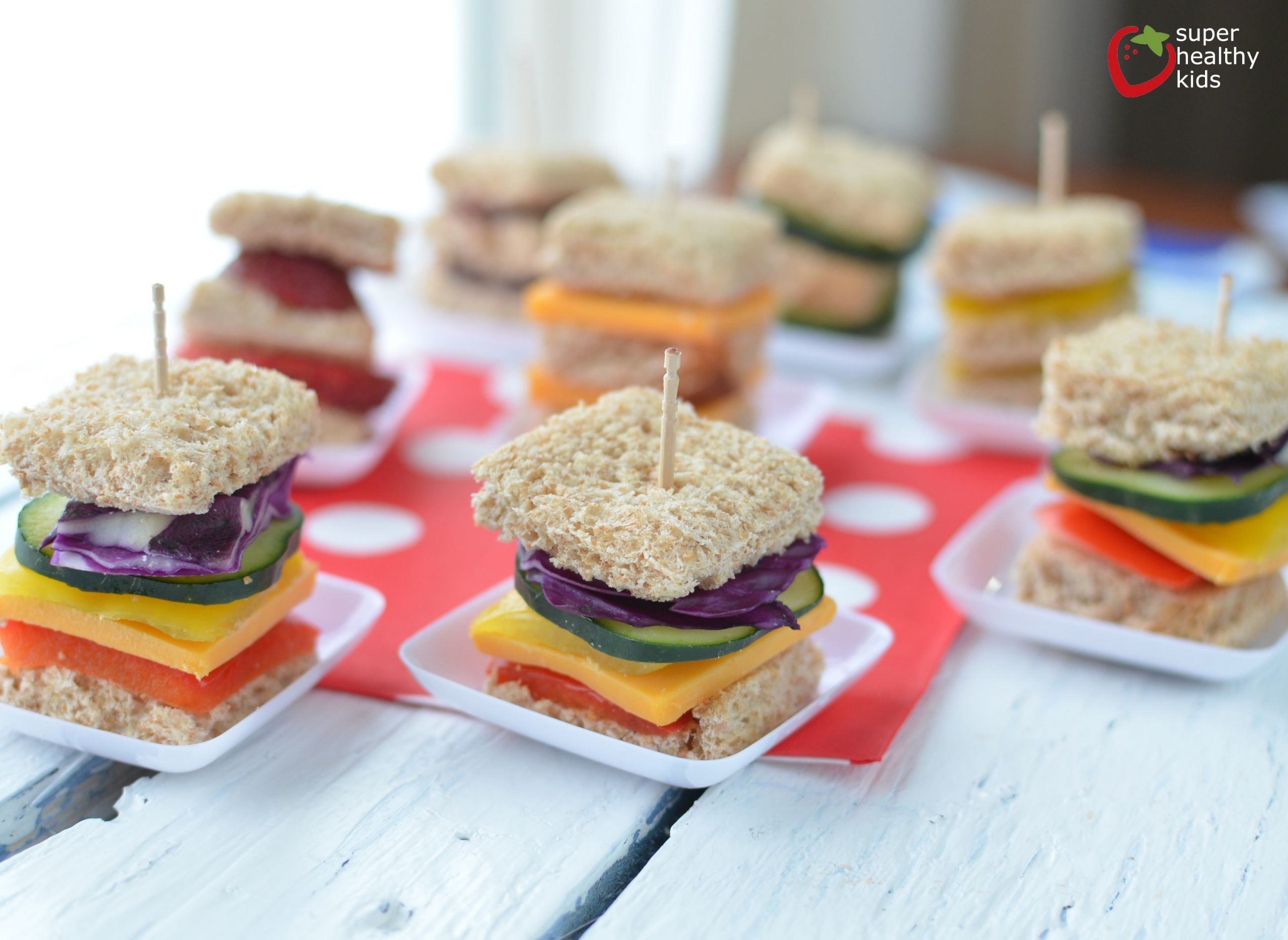 Sandwiches Recipes For Kids
 Lunch Box Idea Mini Rainbow Sandwiches
