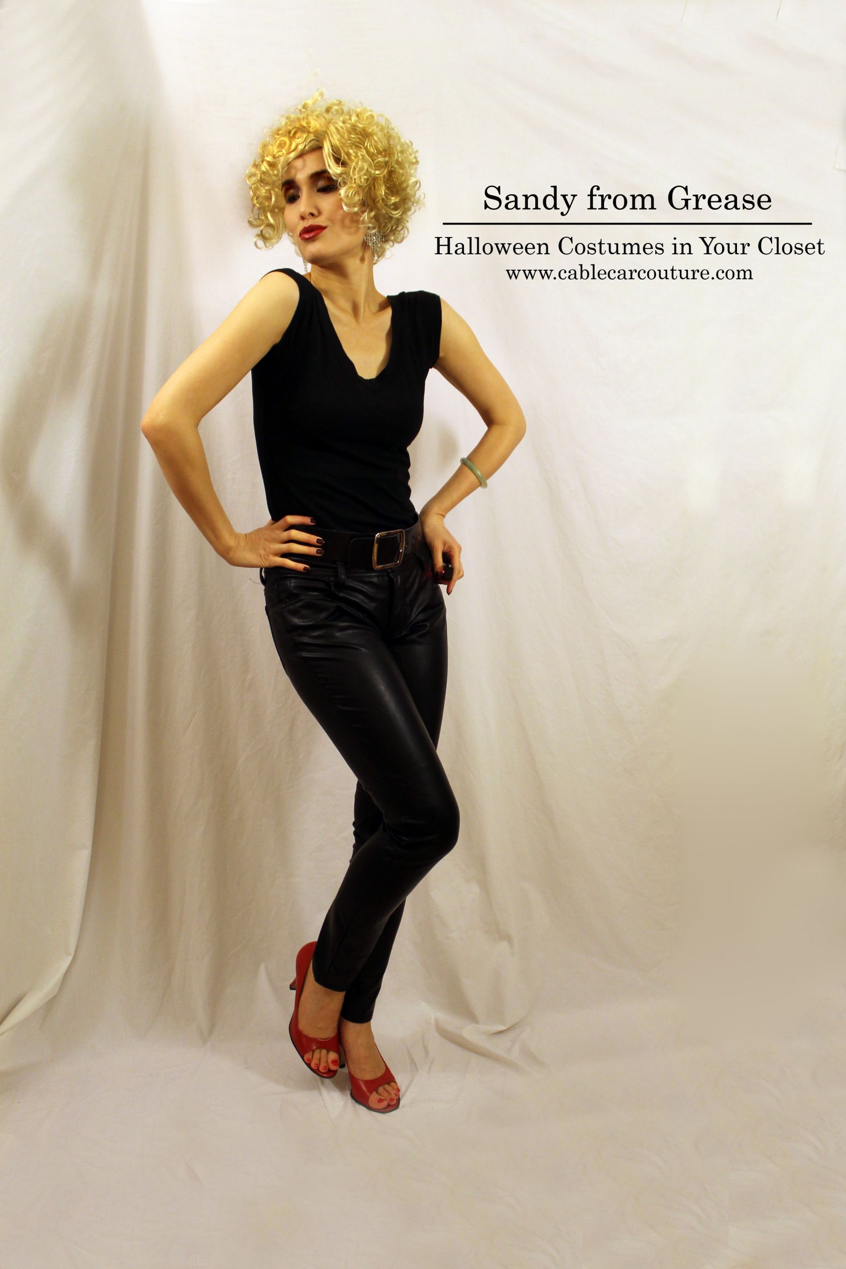 Sandy Grease Costume DIY
 Halloween Costumes In Your Closet Sandy from Grease