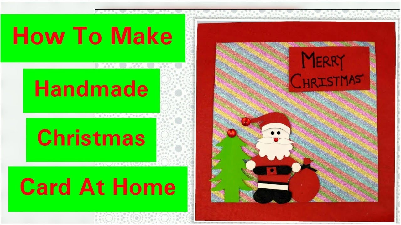 Santa Gift Ideas For Kids
 DIY Santa Christmas Card Easy Christmas Greeting Cards