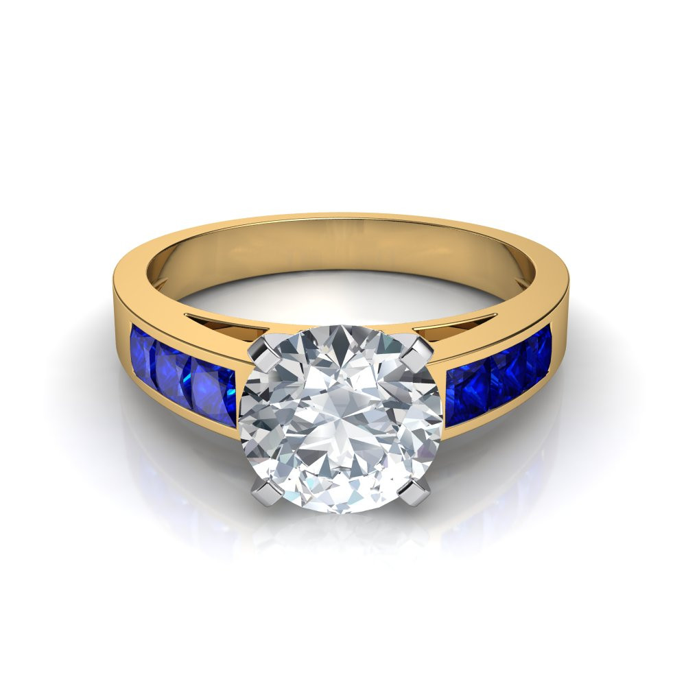 Sapphire Diamond Engagement Rings
 Blue Sapphire Diamond Engagement Ring Natalie Diamonds